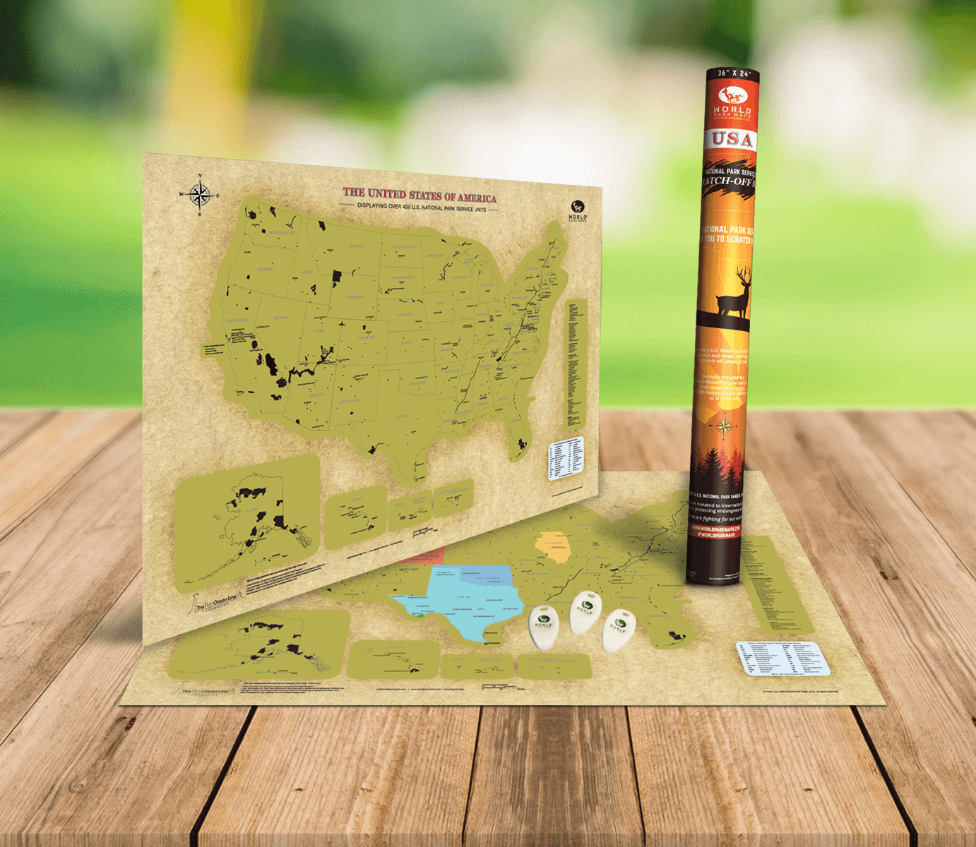 National Park Service ScratchOff Map